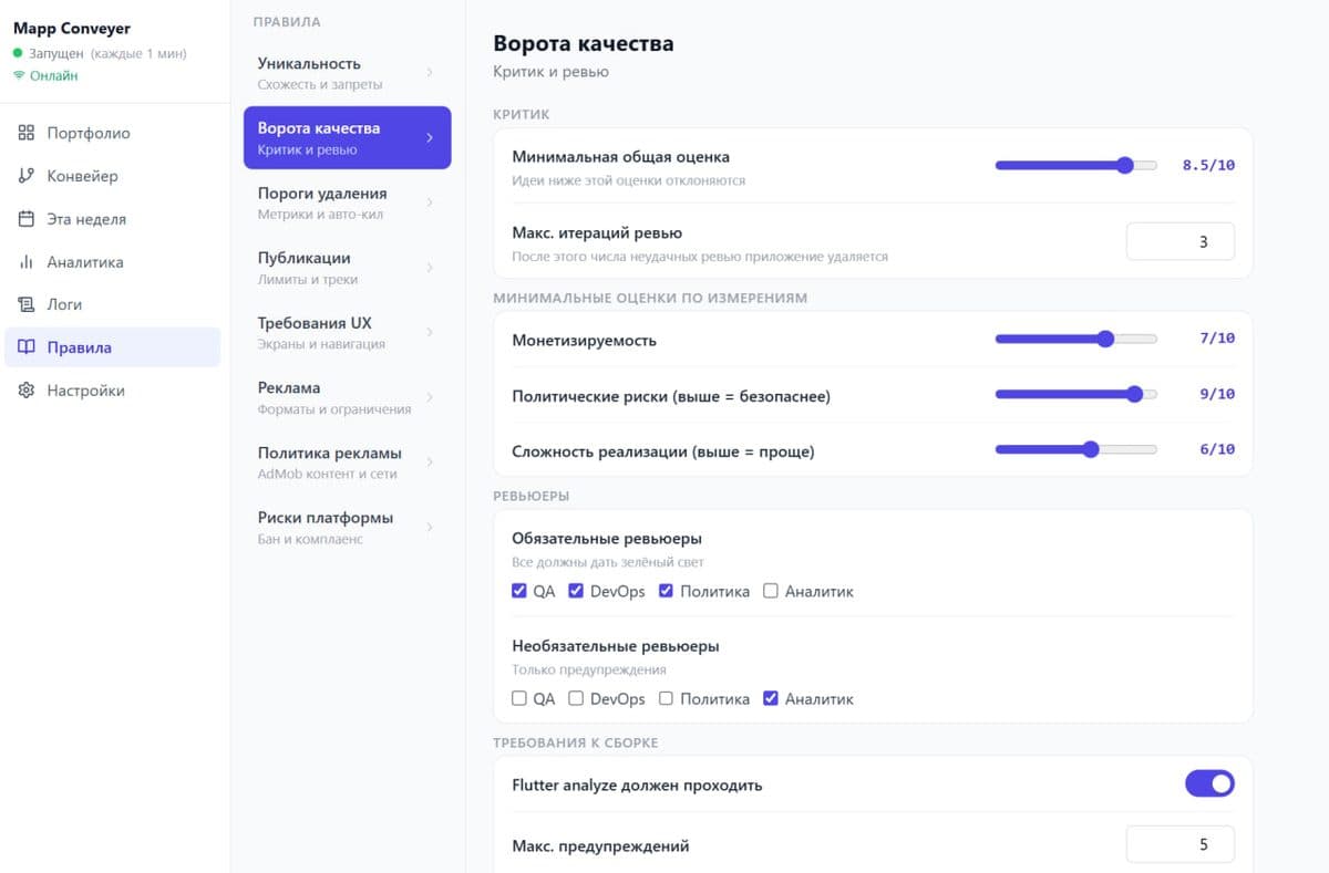 Codegen pipeline execution