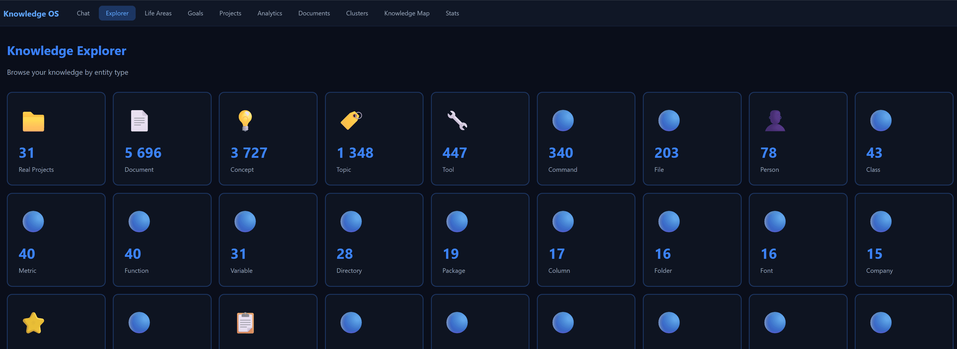 RAG search interface